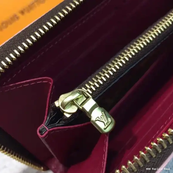 Aaa replica ru wallet Louis Vuitton CLEMENCE 0604